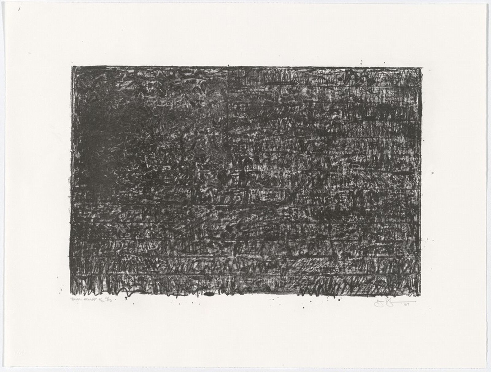 Flag [trial proof for "Flags"], Jasper Johns, 1967