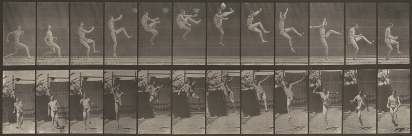 Plate Number 366. Running, hitch and kick