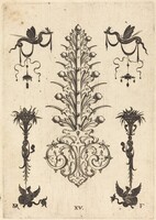 Hyacinth-Shaped Brooch with Winged Snakes at Top and Winged Animals at Bottom, Daniel Mignot, 1596