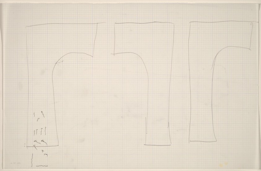 Sketch for "Building - Blocks for a Doorway" (Doorway)