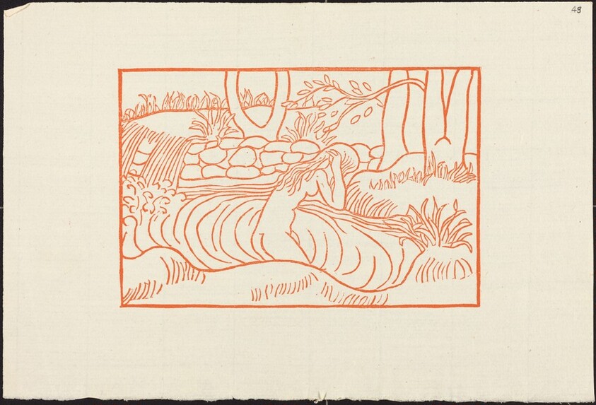 Fourth Book: Chloe Bathing in the Cave of  the nymphs (Chloe se baignant dans la grotte des nymphes)