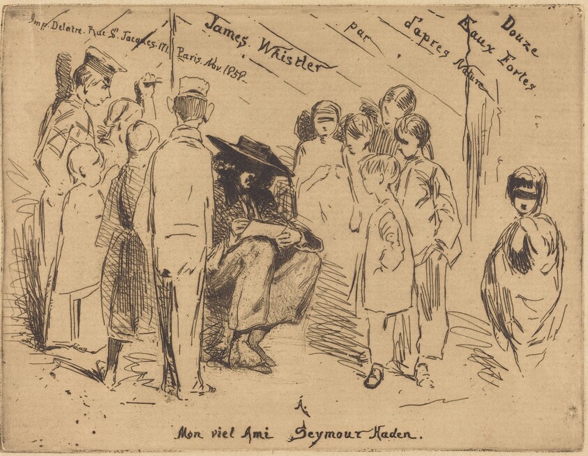 The Title Page for "Douze Eaux Fortes d'après Nature"