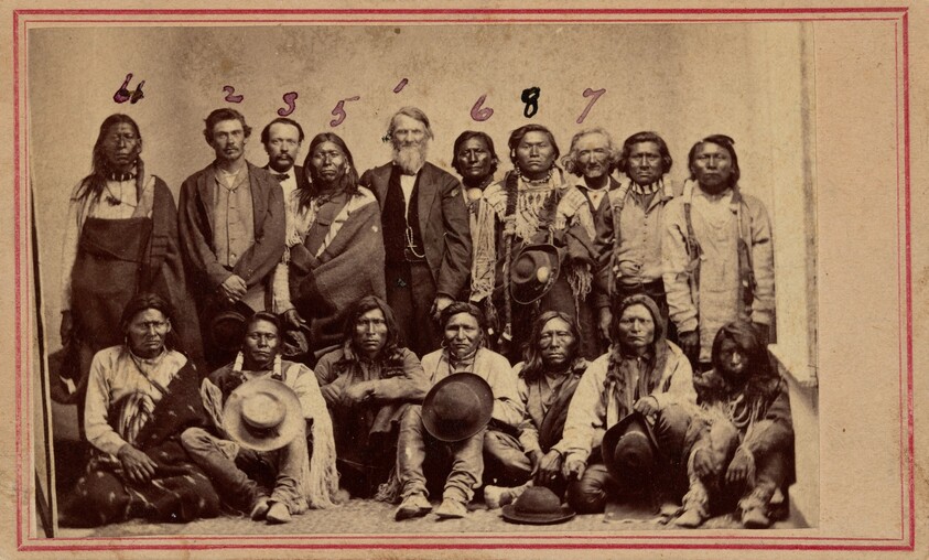 William F.M. Arny with Apache and Ute Chiefs