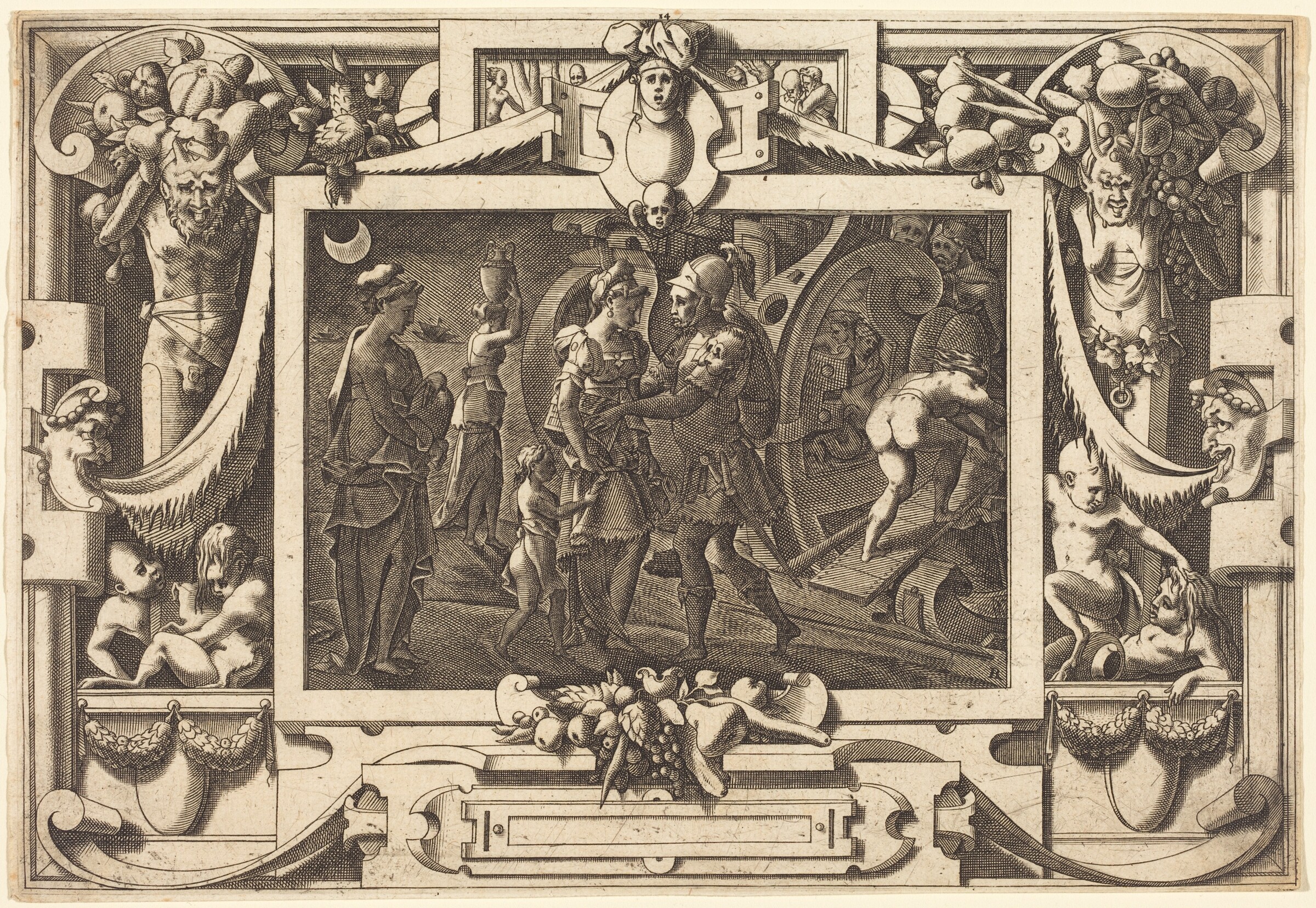 Medea Embarks with Jason, René Boyvin after Leonard Thiry, 1563