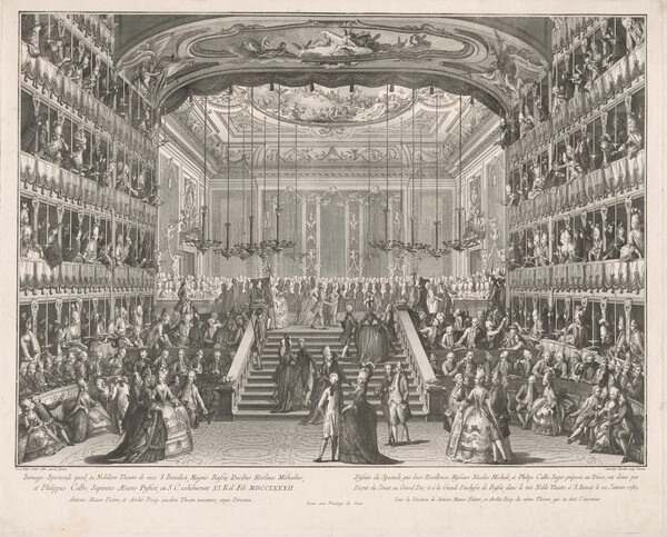 Spectacle in Honor of the Grand Dukes of Russia in the Theater of San Benedetto, 1782