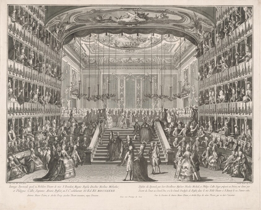 Spectacle in Honor of the Grand Dukes of Russia in the Theater of San Benedetto, 1782