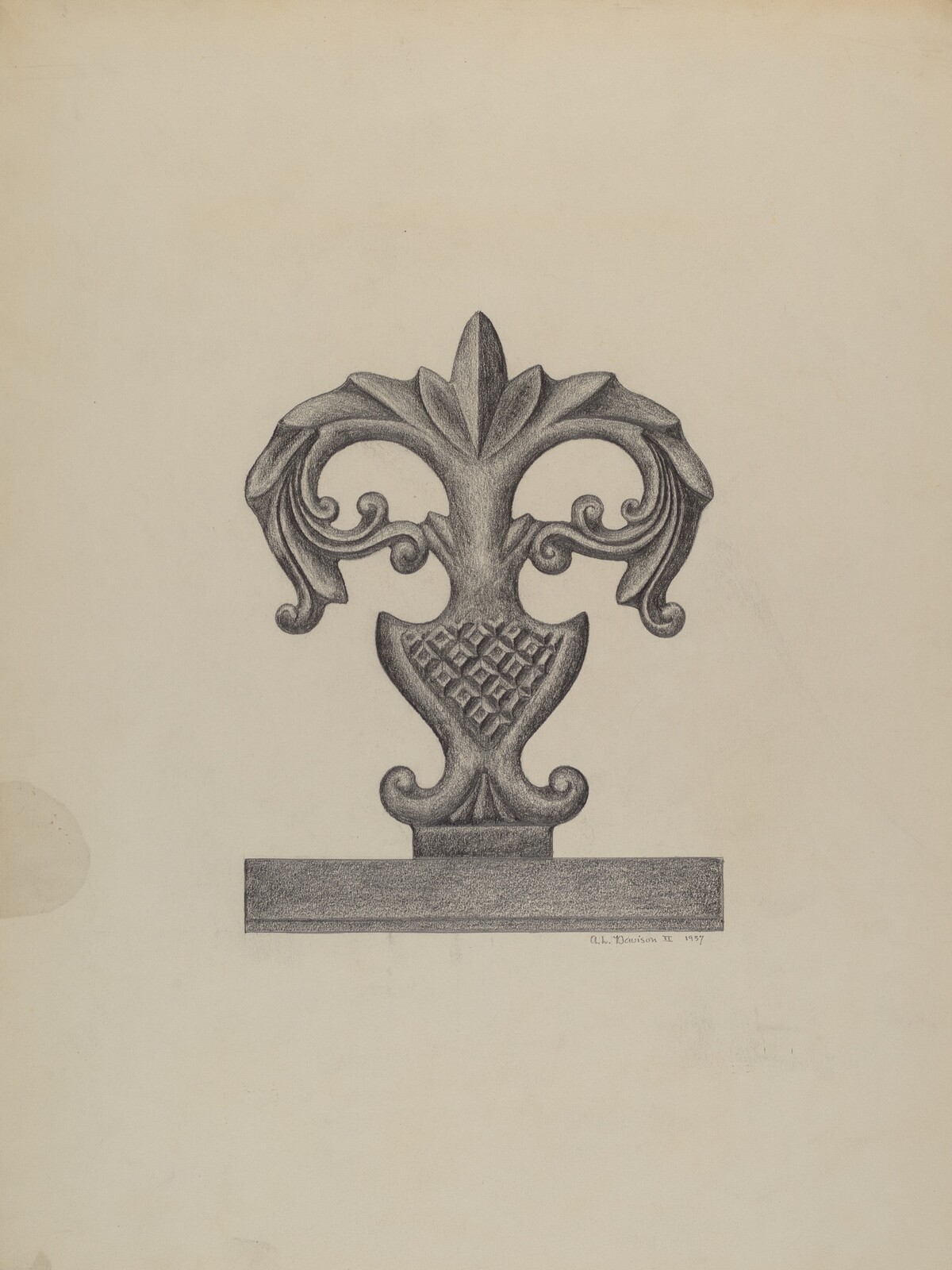 Cast Iron Fence Finial
