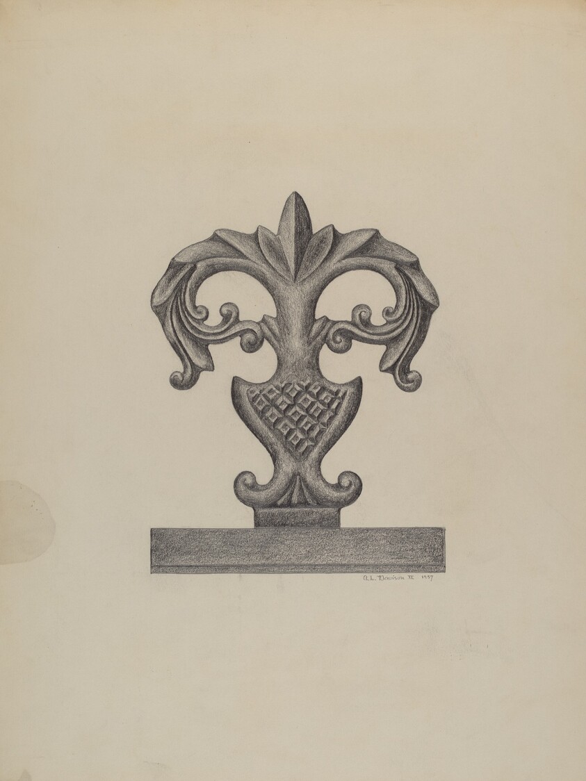 Cast Iron Fence Finial