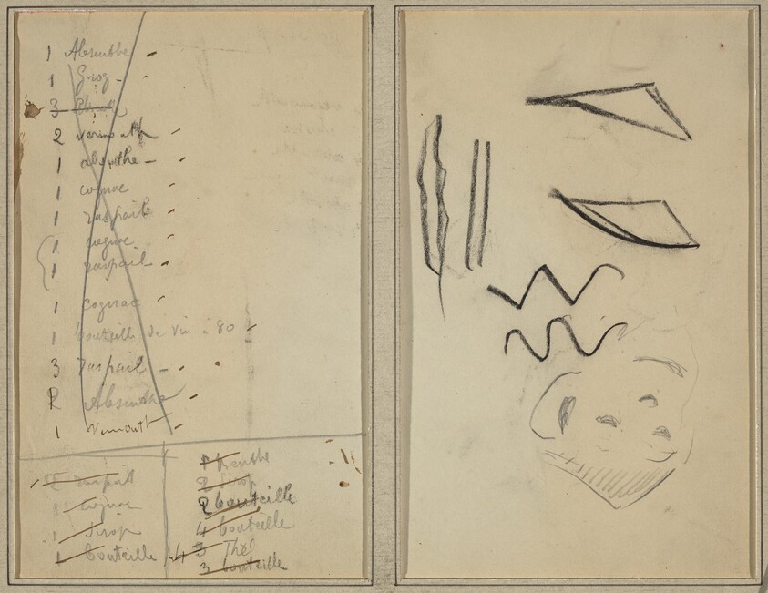 "Neige" (Snow); Itinerary [recto]