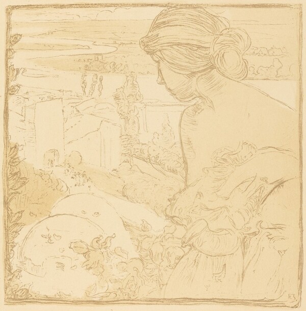 Woman's Figure in Landscape
