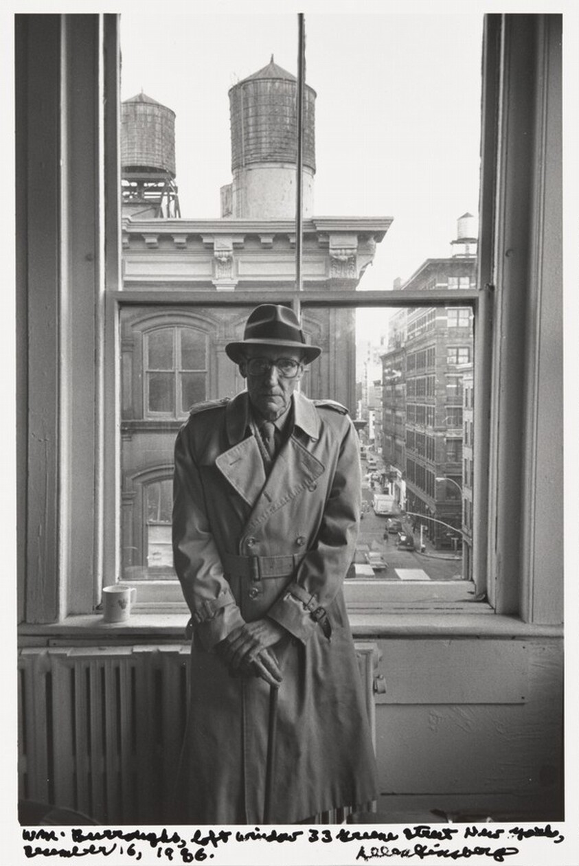 WM. Burroughs, loft window 33 Greene Street New York, December 16, 1986.