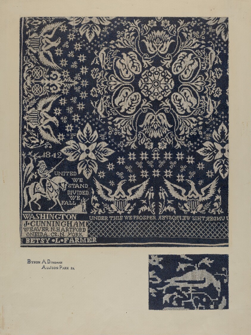 Textile of George Washington