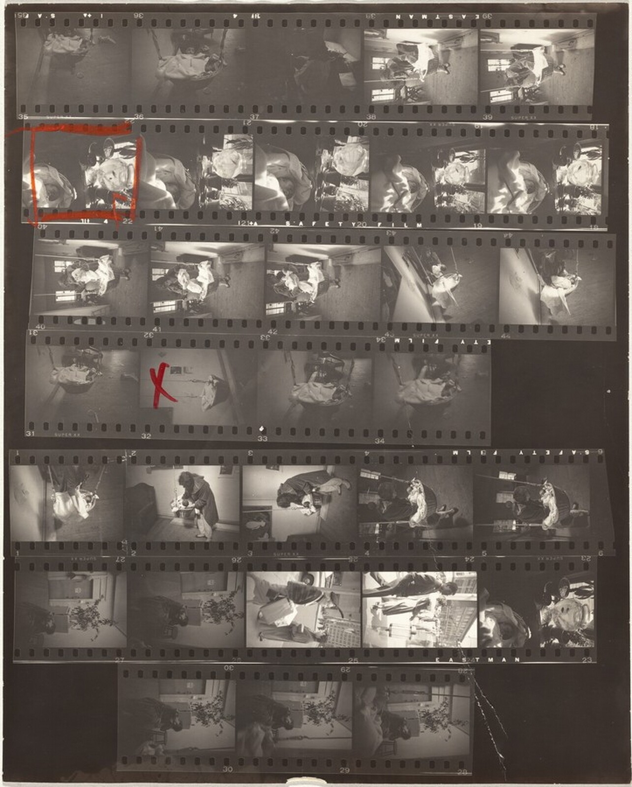 Andrea as infant no number, Robert Frank, 1954