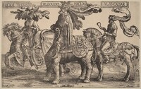 Hector of Troy, Alexander of Macedon, Julius Caesar, Lucas van Leyden, 1515/1517