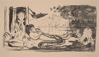 The Cloud (The Serpent / The Shadow), Edvard Munch, 1908/1909