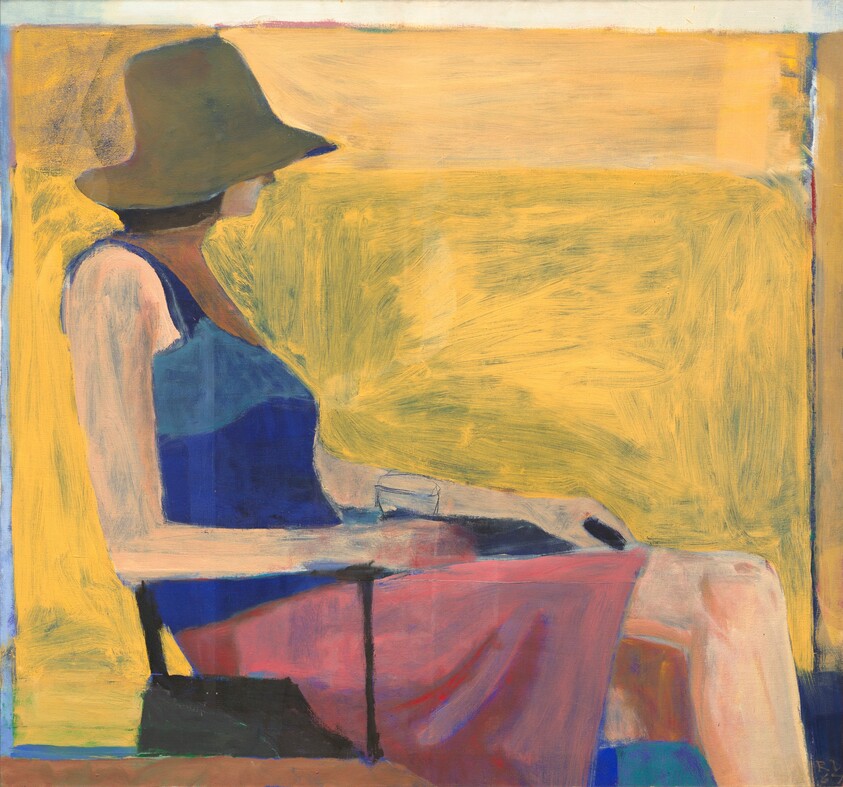 Seated Figure with Hat