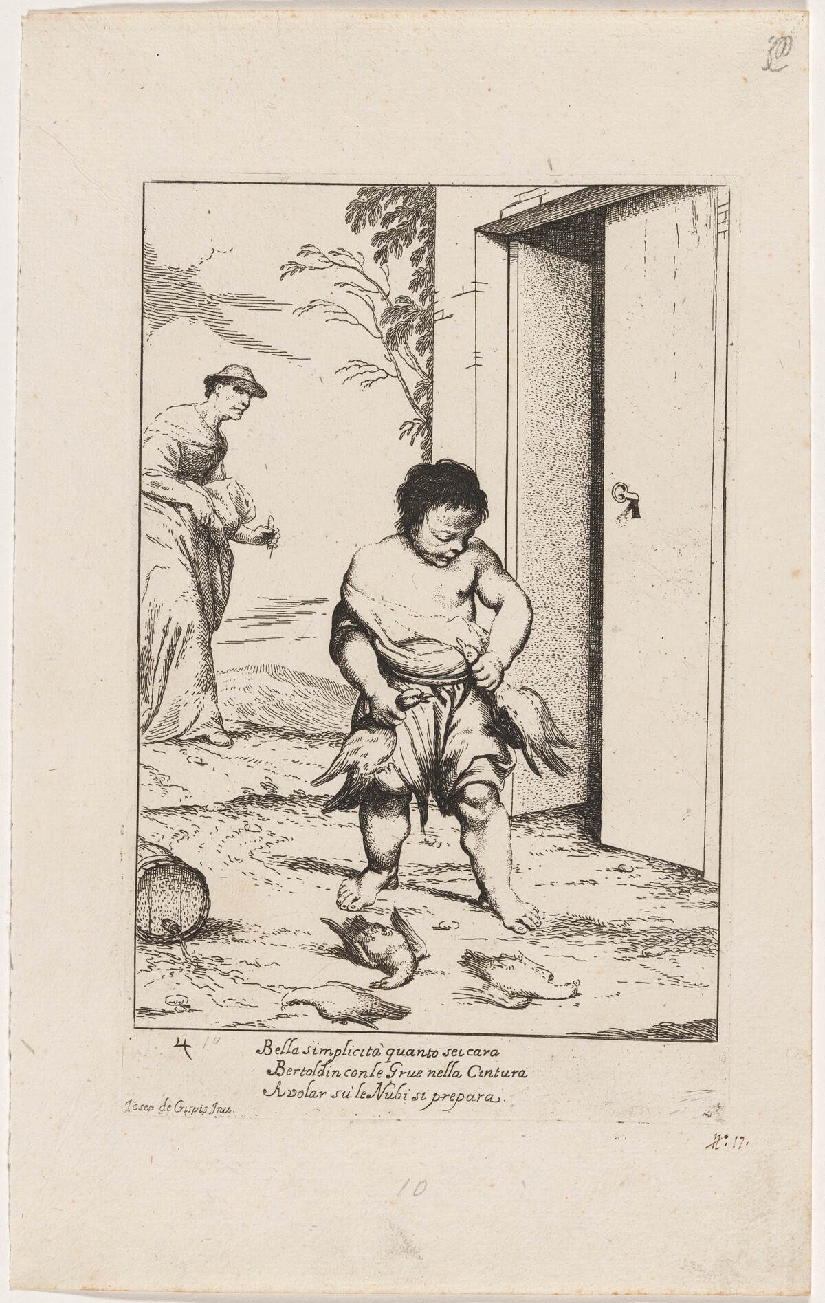 Bertoldino Fastening Geese to His Belt