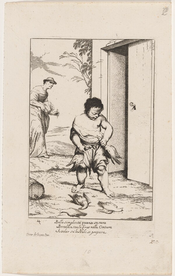 Bertoldino Fastening Geese to His Belt