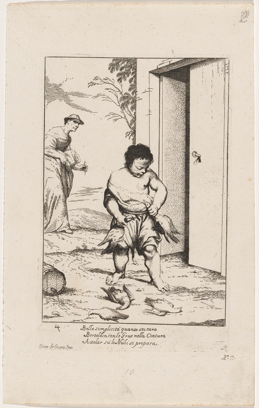 Bertoldino Fastening Geese to His Belt