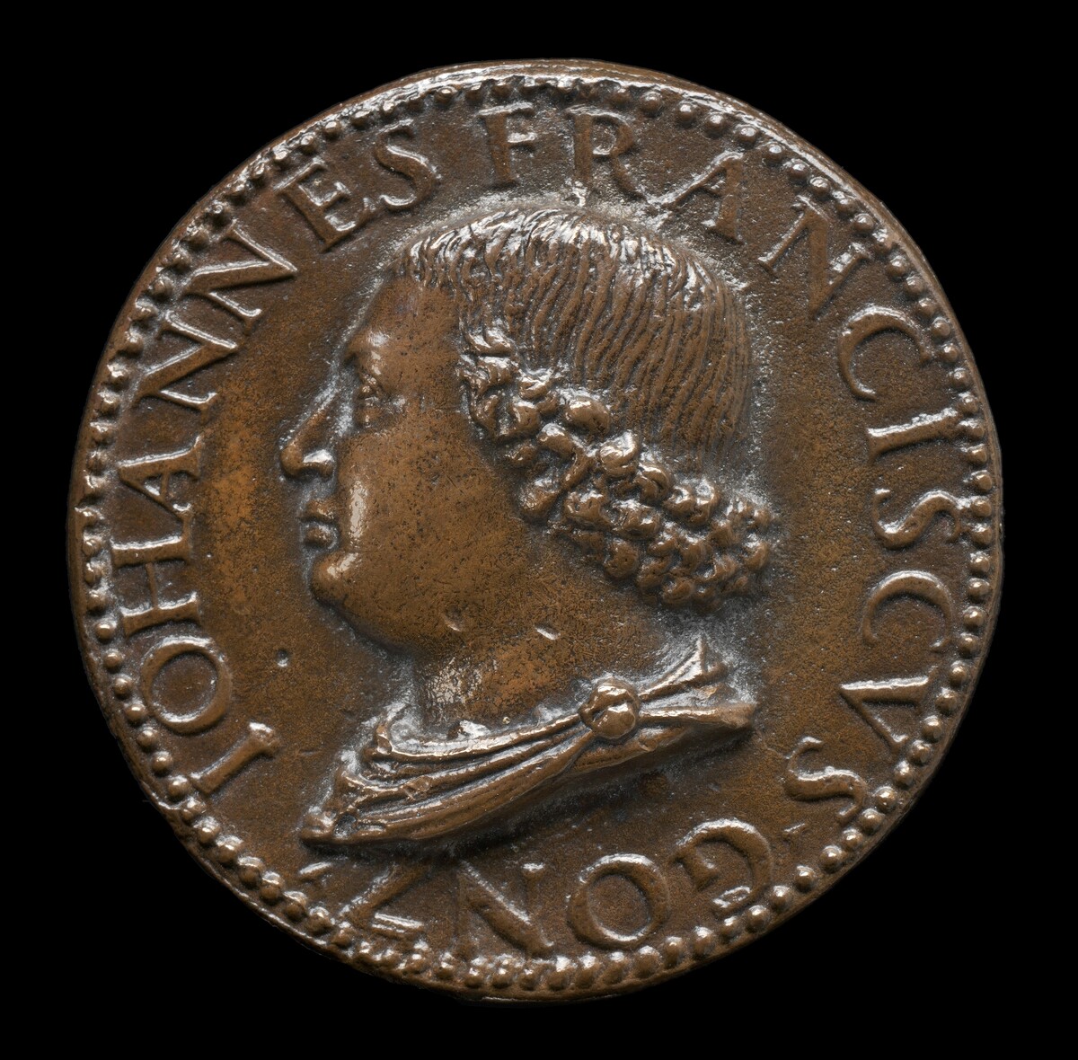 Gianfrancesco Gonzaga di Rodigo, 1445-1496, Lord of Bozzolo, Sabbioneta, and Viadana 1478 [obverse]