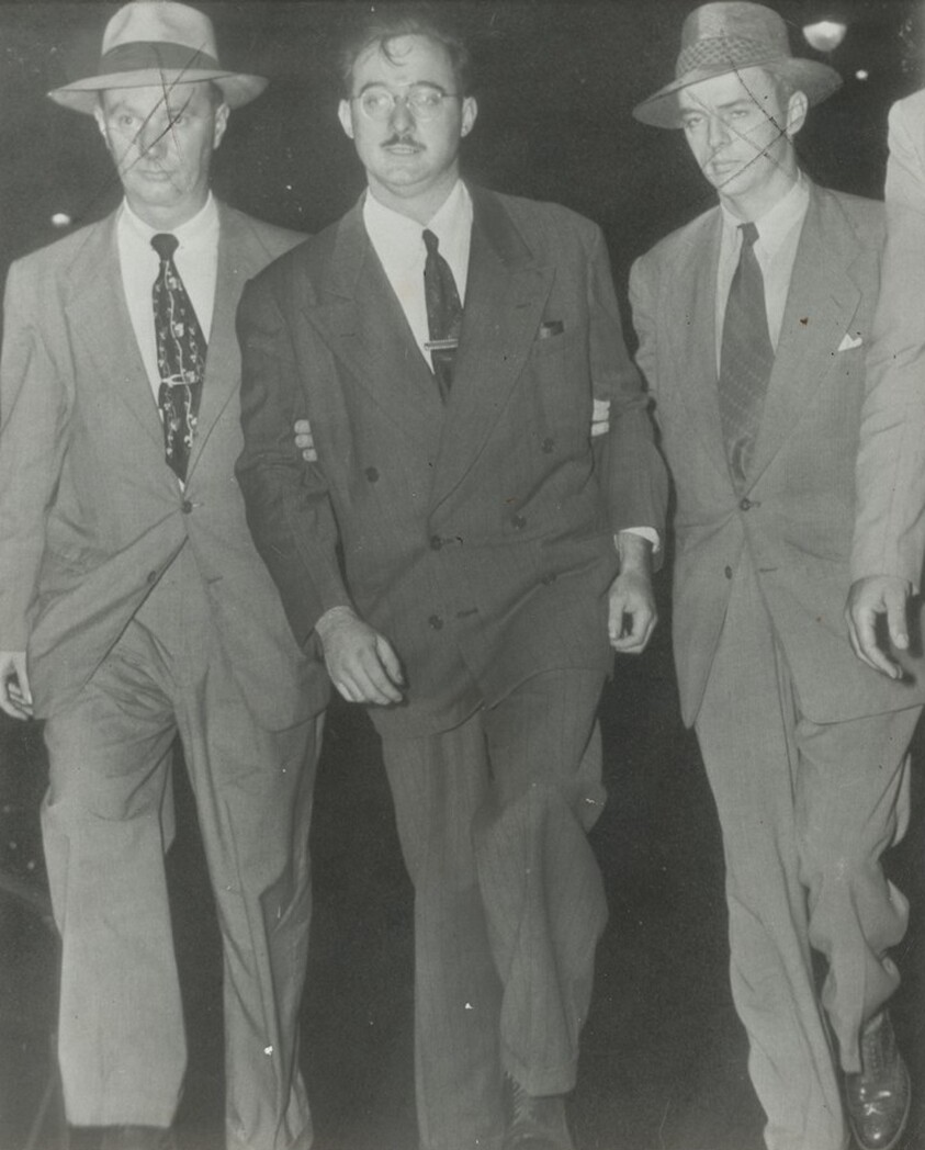 Title from caption on object: “Accused of Feeding Atomic Secrets to Russia”