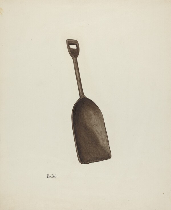 Wooden Grain Shovel