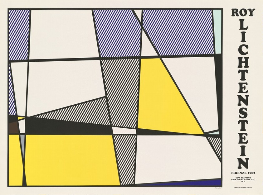 Cow Triptych (Cow Going Abstract) Poster (right panel)