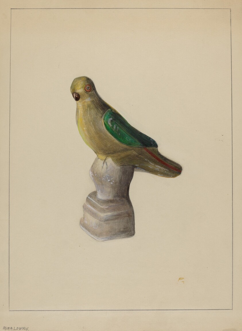 Chalkware Parrot