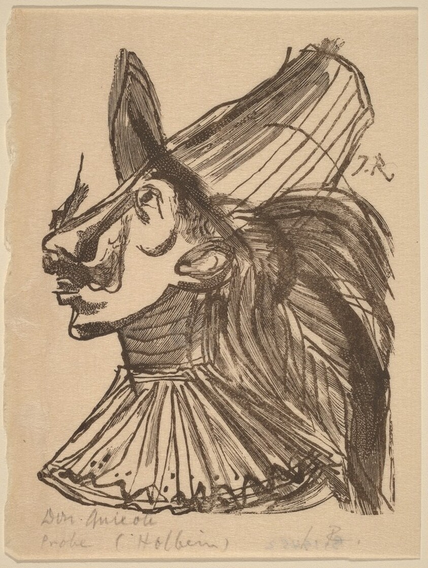 Illustration to Cervantes, "Don Quixote"