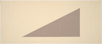 A Square Not Totally within a Triangle, Robert Mangold, 1975
