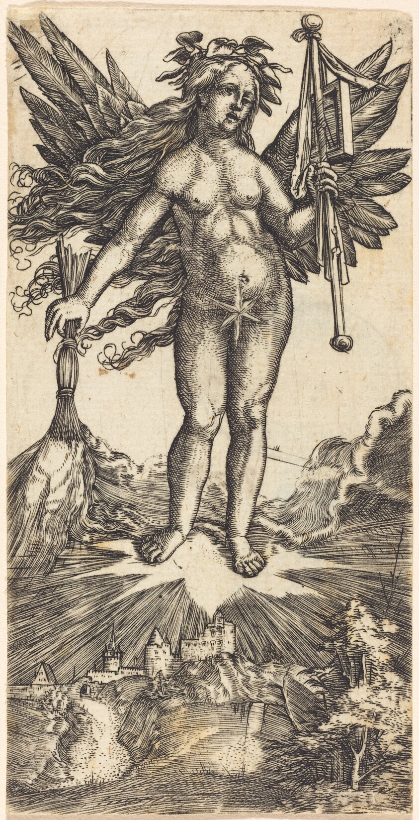 Winged Woman on a Star