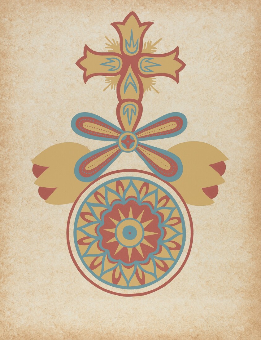 Santa Barbara Mission Doorway Design from the portfolio "Decorative Art of Spanish California"