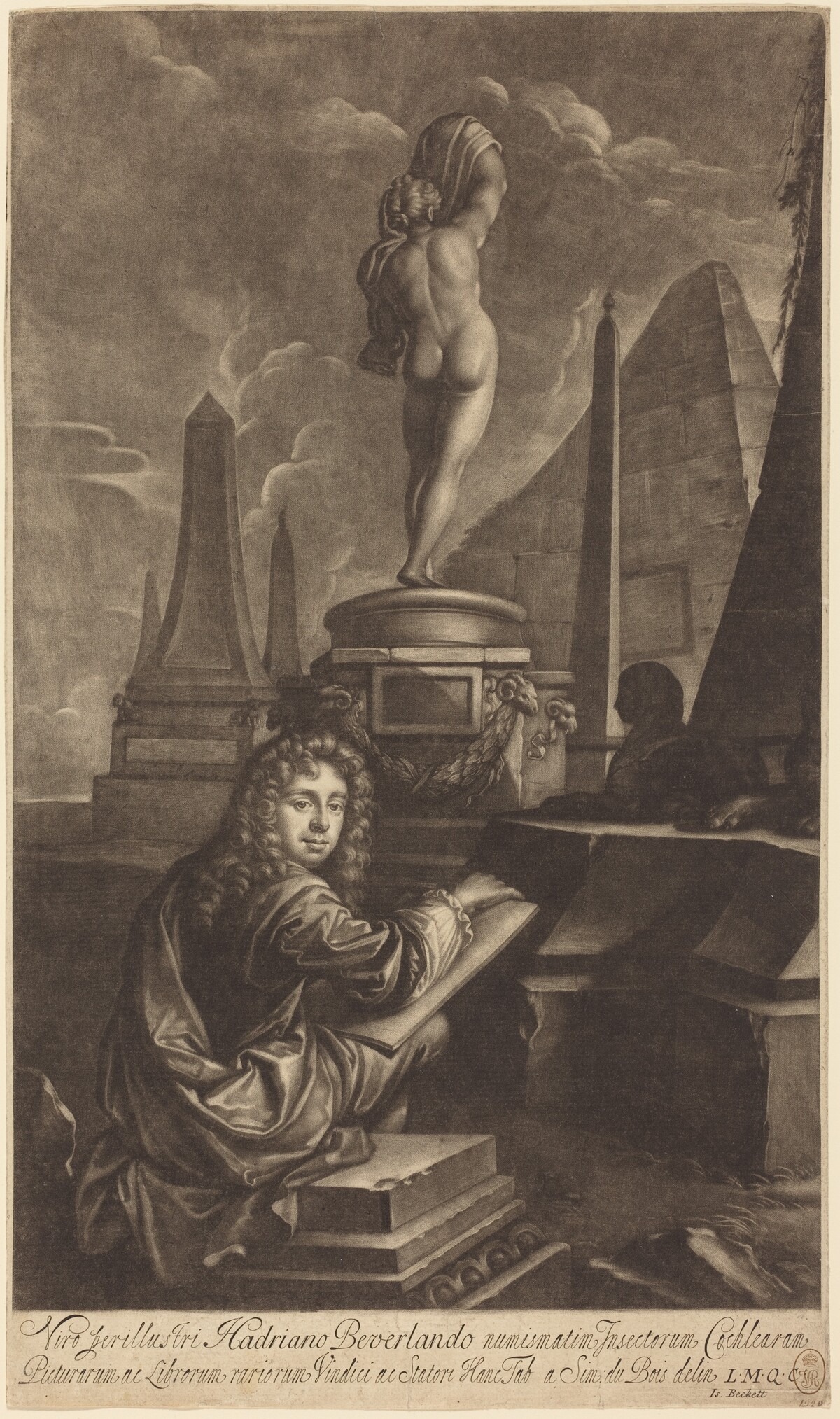 Adrian Beverland Drawing from a Statue