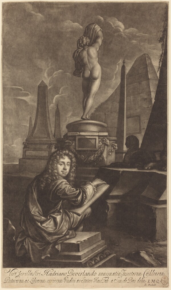 Adrian Beverland Drawing from a Statue