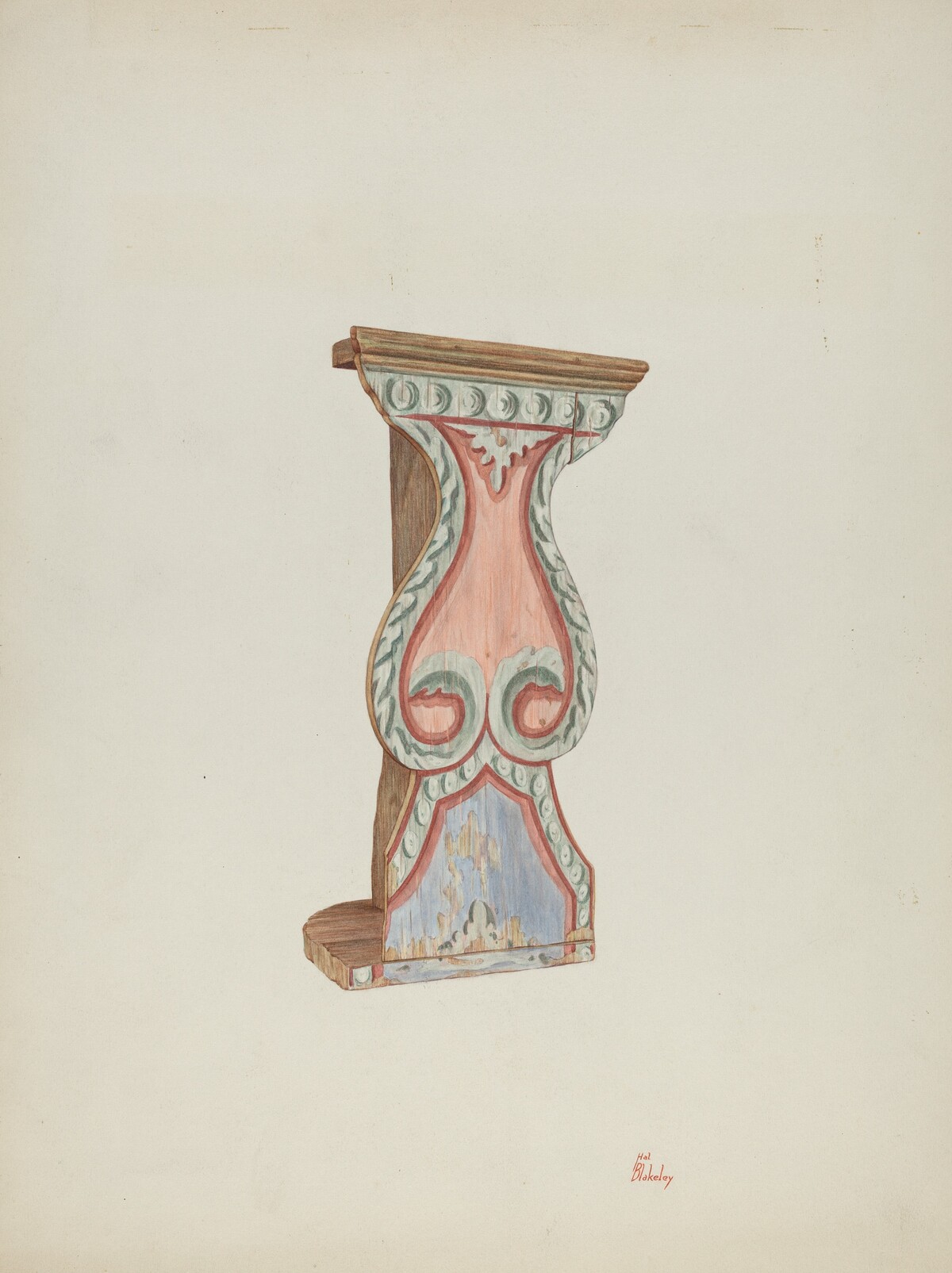 Painted Wall-stand for Flowers, etc.