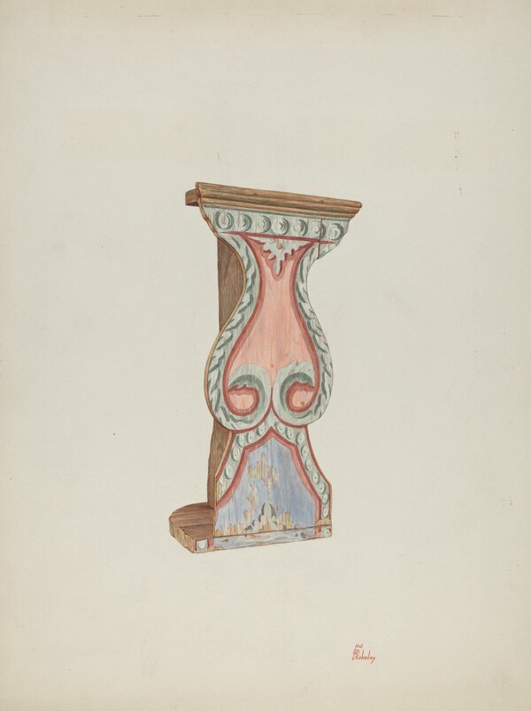 Painted Wall-stand for Flowers, etc.