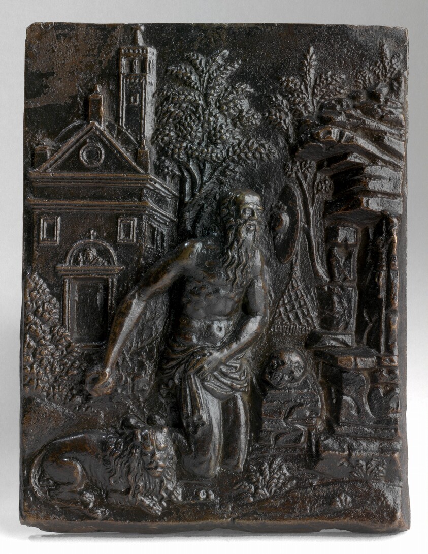 Saint Jerome in Penitence before a Rustic Church