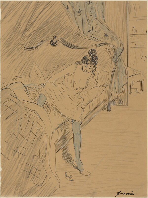 Woman Getting Out of Bed