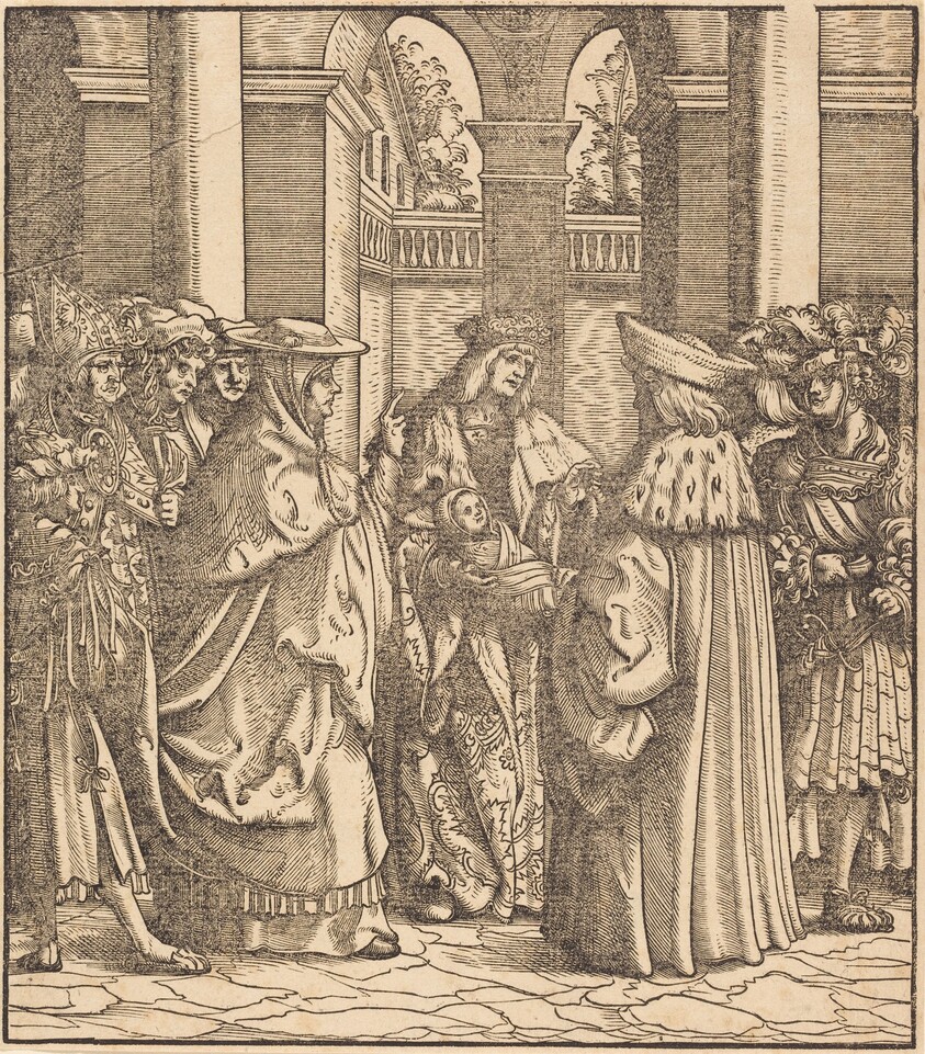 The Archbishop Blessing the Child after the Baptism