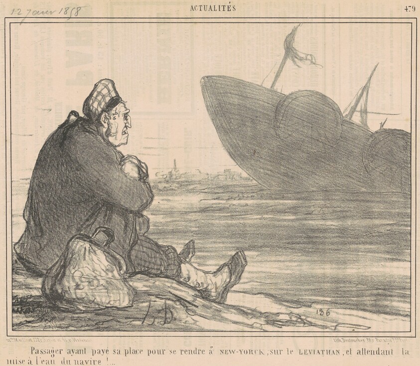 Passager ayant payé ... pour se rendre a New-York ...