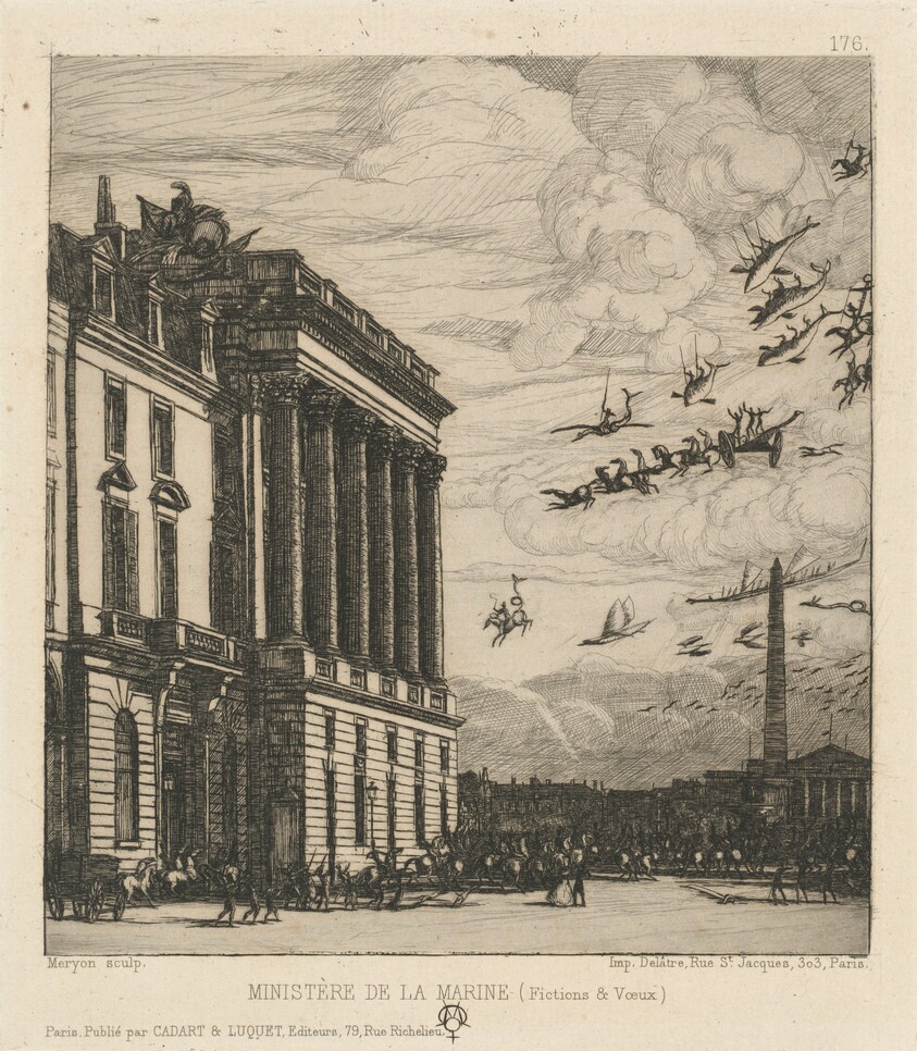 Le Ministère de la Marine, Paris (The Admiralty, Paris)