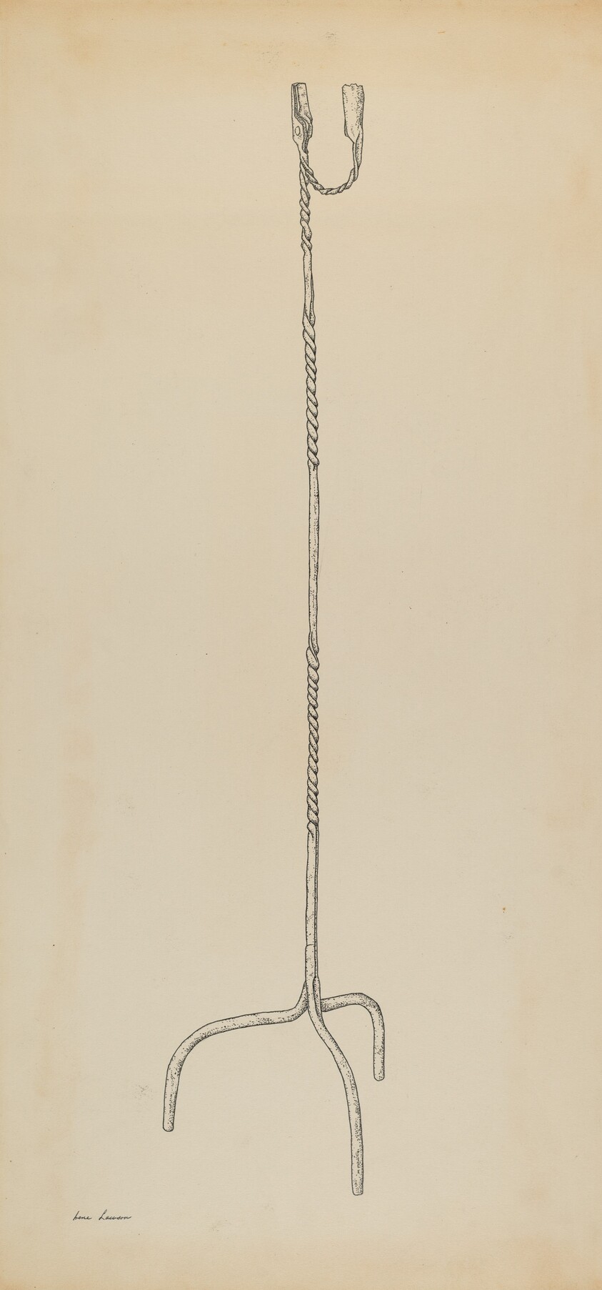 Rush and Candle Stand