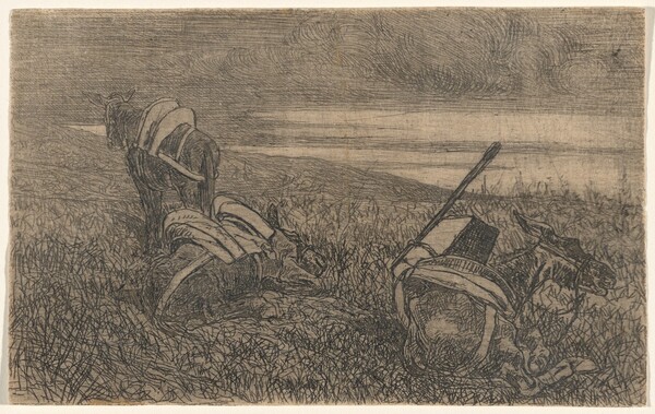 Little Donkeys at Rest (Sosta di somarelli)