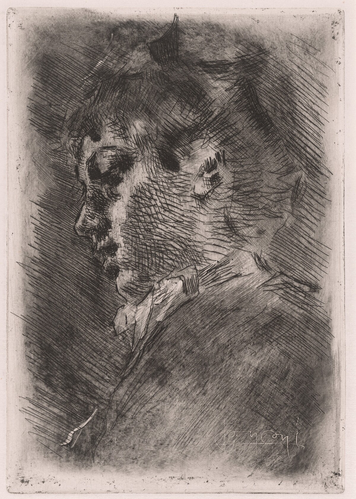 Portrait of a Young Woman in Profile