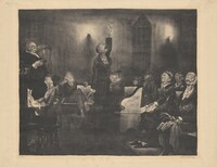 Prayer Meeting, second stone, George Bellows, 1916