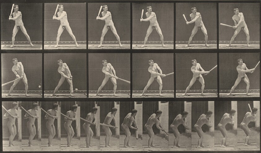 Plate Number 275. Baseball, batting a low ball