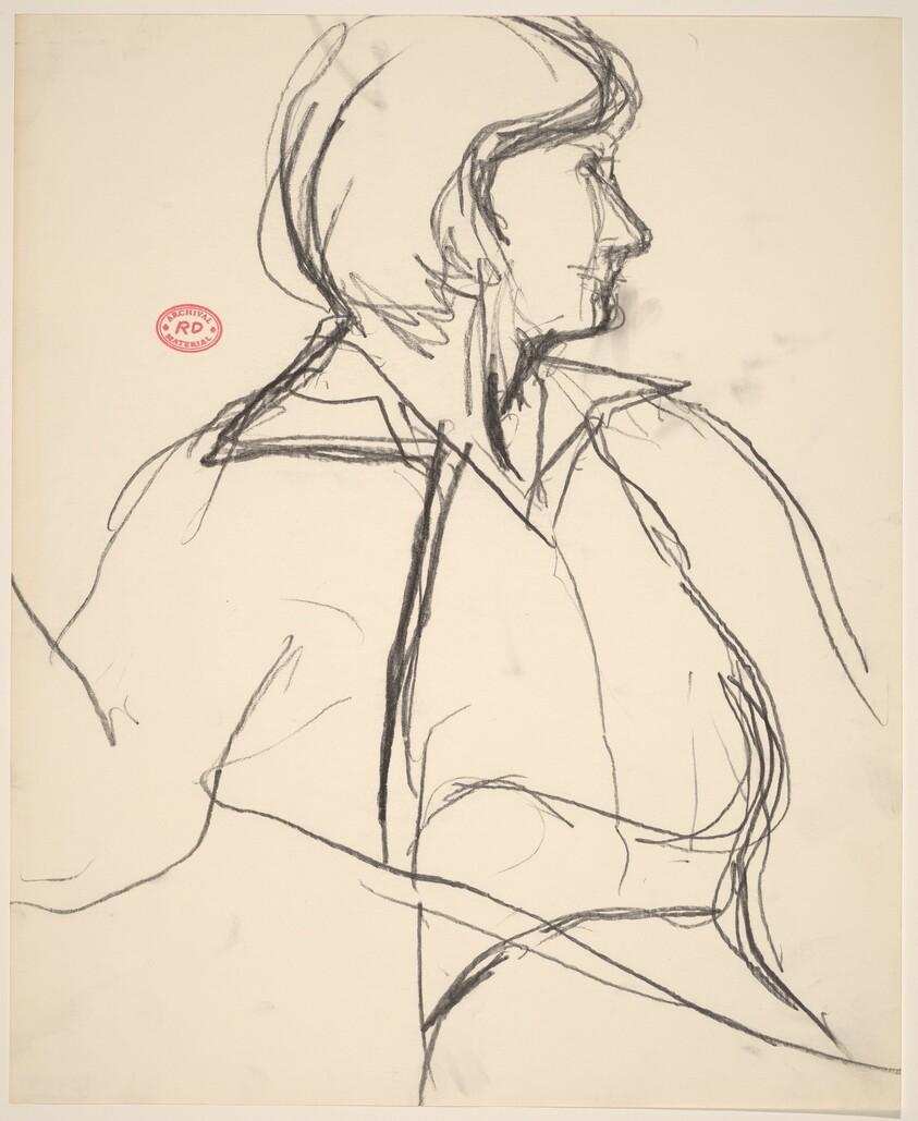 Untitled [woman with face in profile]