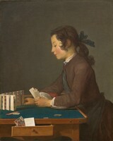 The House of Cards, Jean Siméon Chardin, probably 1737