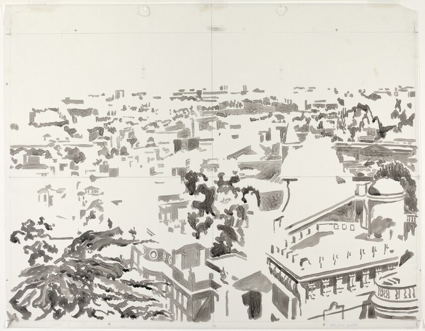 Drawing for "View of Rome"