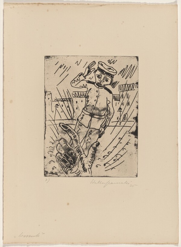 Wozzeck in the Street, the Hand of the Captain Beckons Him Closer